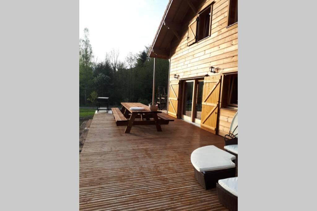 Chalet Des Charbonniers Avec Etang Сен-Морис-сюр-Мозель Екстер'єр фото